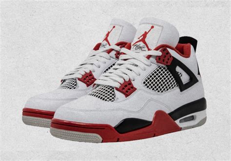 Air Jordan 4 Retro Fire Red Officially Unveiled Sneaker Buzz