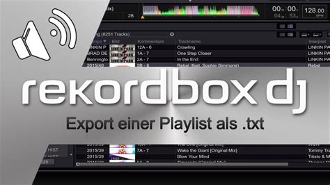 Rekordbox Dj Export Einer Playlist Als Txt Tutorial Ger Deu Youtube