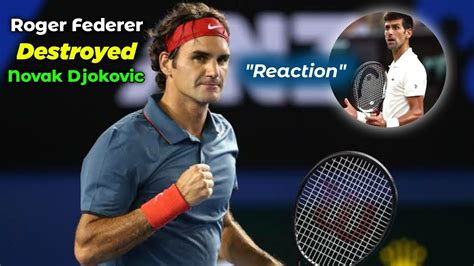 When Roger Federer Destroyed Novak Djokovic 2 Times Tennis Fame