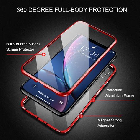 Iphone Xr Magnetic Case Jstbox Magnetic Adsorption Case 360 Full Body