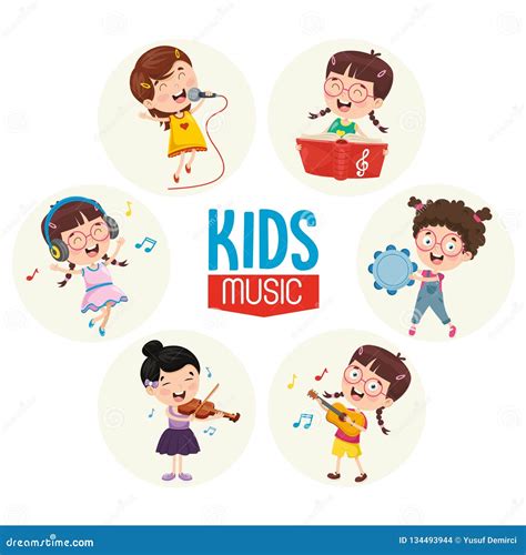 Vector Illustration Of Kids Music Stock Vector Illustration Of Artist