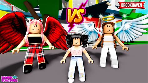 MÃe Anjo Vs MÃe DemÔnio Brookhaven 🏡 Rp Roblox Youtube