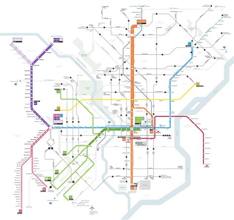 Transit Maps Official Proposed Map “septa Metro” Map And Wayfinding 2021