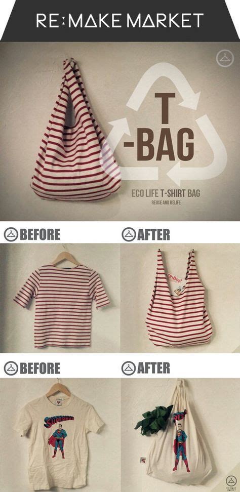Tee Bag Make A Bag From A Recycled T Shirt Love The Stripes Sewing