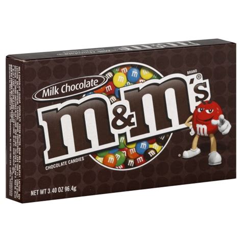 M And Ms Candies Milk Chocolate Theatre Box