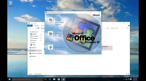 This is done so as to satisfy the needs and facilities of users as much as possible. Office for Windows 95 on Windows 10 - YouTube