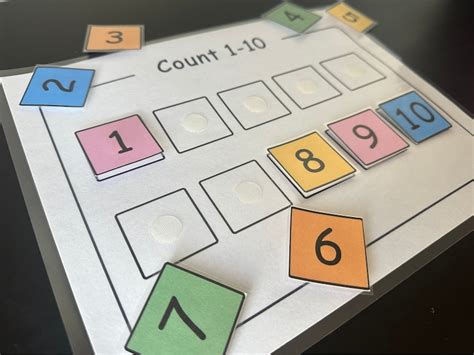Count 1 20 Number Matching Puzzle Preschool Homeschool Or Kindergarten