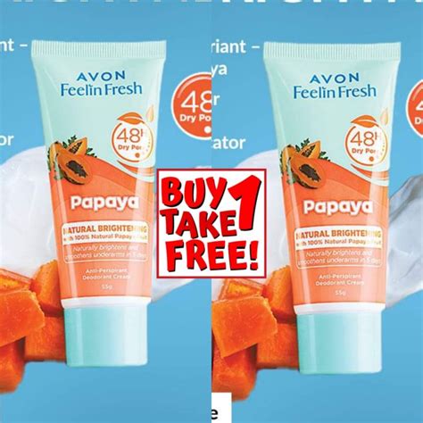 Avon Feelin Fresh Papaya Quelch Deodorants 55g Lazada Ph