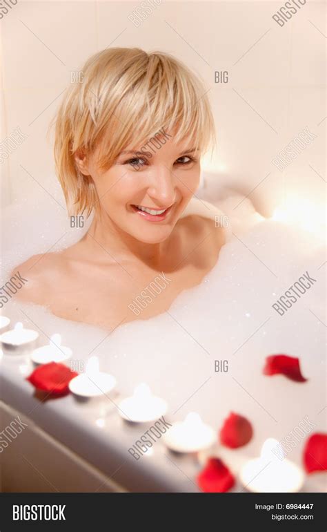 Nude Woman Foamy Bath Image Photo Free Trial Bigstock