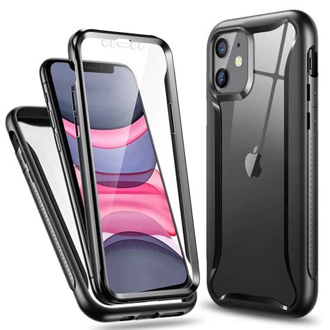 The folio cover also has a magnetic clasp, which is extra helpful for keeping your display safe if you drop your phone. iPhone 11 360/Full Body Cover, Hybrid Armor Case - ESR