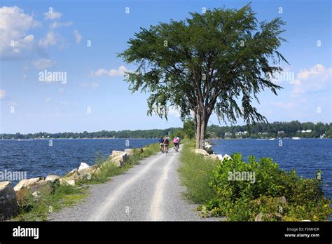 Bike Path Colchester Causeway Park On Lake Champlain Burlington