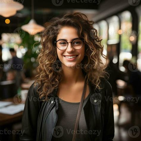 Ai Generated Celebration In The Office Curly Hair Girl Realistic Image Generative Ai 35149754