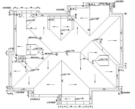 Roof Plan Working Drawing Dwg File Cadbull