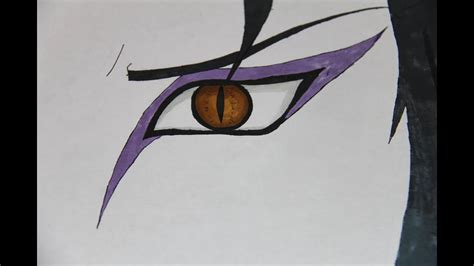 Orochimaru Eye Speed Drawing Youtube