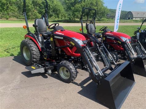 2021 Yanmar Sa424 Tractor With Front Loader And 60 Mid Mount Mower