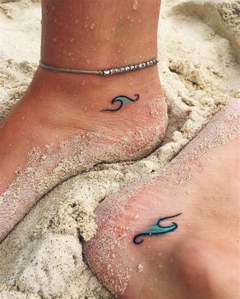 Wave Tattoo Foot Small Wave Tattoo Waves Tattoo Small Beach Tattoo