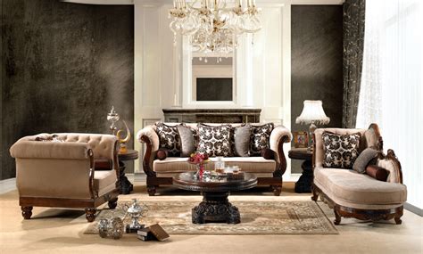Luxurious Traditional Style Formal Living Room Set Hd 462