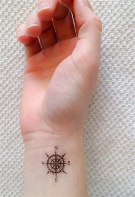 74 Awesome Compass Wrist Tattoo Designs