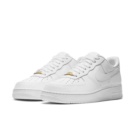 Nike Air Force 1 Low Triple White Tumbled Leather White White White