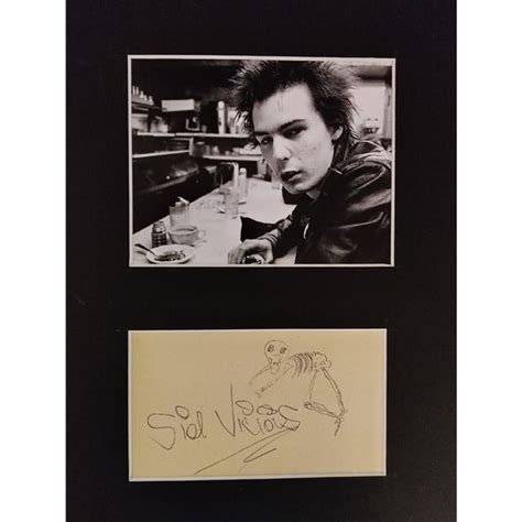 The Sex Pistols Sid Vicious Autograph