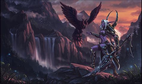 Night Elves World Of Warcraft Druid Fantasy Art Fantasy Girl Elf