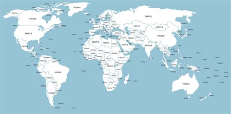 Blank Printable World Map With Countries And Capitals