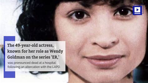 Er Actress Vanessa Marquez Fatally Shot By Police Video Dailymotion