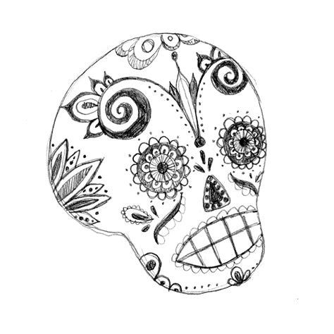 Candy Skull Drawing At Getdrawings Free Download