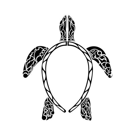 Hawaiian Turtle Outline