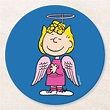 Peanuts | Sally Angel Round Paper Coaster | Zazzle.com in 2021 | Sally ...