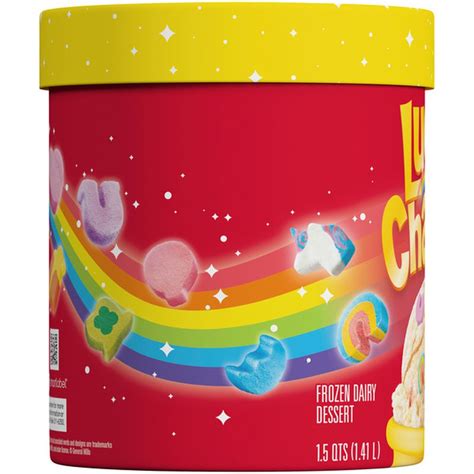Lucky Charms Cereal Ice Cream Style Frozen Dairy Dessert 1 41 L