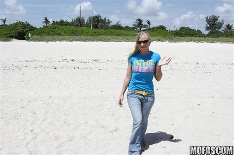 Blonde Beach Babe Britney Brooks Posing Fully Clothed In