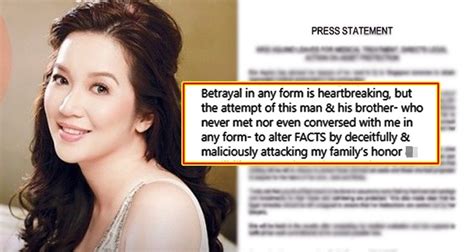 kris aquino s press statement about the person who betrayed her