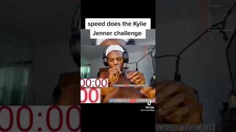 Speed Does The Kylie Jenner Challenge Ishowspeed Shorts Youtube
