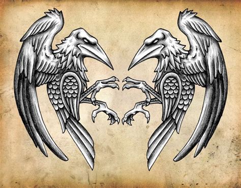 Ravens Raven Tattoo Celtic Raven Viking Raven