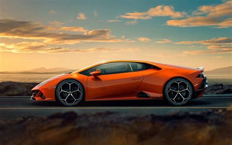 See more ideas about car wallpapers, wallpaper, cars. Wallpaper Orange, sports car, side view, Lamborghini ...