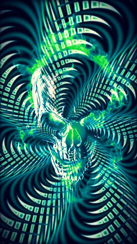 Green Flaming Skull Wallpapers Top Free Green Flaming Skull