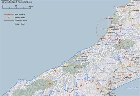 Where Is Greymouth Map New Zealand Maps