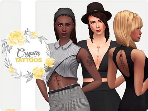 The Sims Resource Cryptis Tattoos By Nords • Sims 4 Downloads