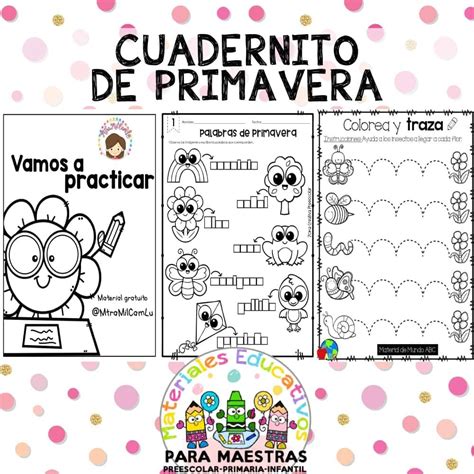 Cuadernito De Primavera Materiales Educativos Gratuitos