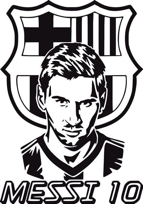 Messi 10 Fcb Football Badge Crest Barcelona In 2021 Messi Messi