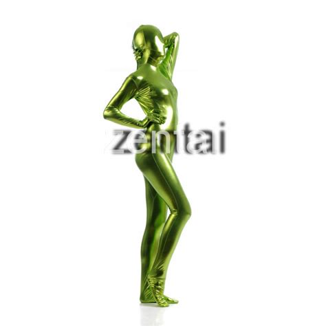 Womans Full Body Fluorescent Green Color Zentai Fluorescent Green