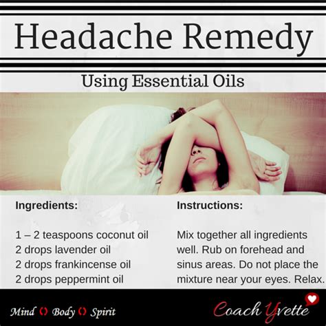 Headache Remedy | Headache, Headache remedies, Sinusitis