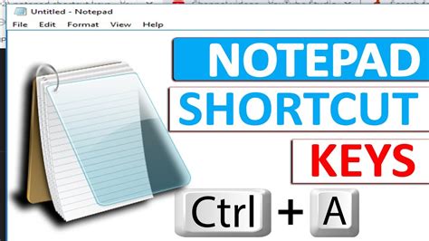 Notepad Shortcut Keys Most Useful Shortcut Keys For Windows Notepad