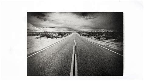 Desolate Desert Road 12x18 Black And White By Artwagerphotos Desert