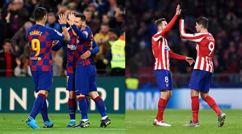 Atlético remained two points in front of barcelona with three. Barcelona vs Atletico Madrid Supercopa de Espana 2020 Live ...