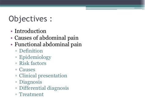 Recurrent Abdominal Pain In Pediatrics