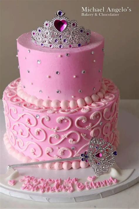 Pink Princess Birthday Cake TheSmartCookieCook