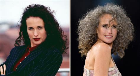 Andie Macdowell Rocks Her Gray Hair With Confidence And Style