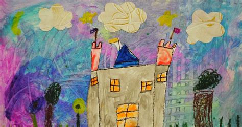 Mrs Hubbard Art Kindergarten Collage Castle